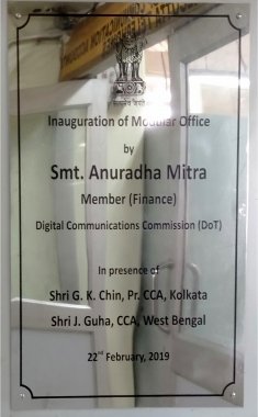 Inauguration of Modular Office by Member Finance 22-02-2019