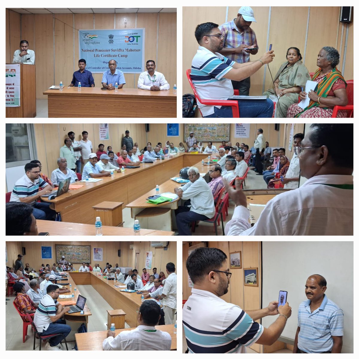 The Pensioners Outreach Programme for Life Certificate/Digital Life Certificate, KYP updation and Pensioners ID cards was conducted in the o/o GMTD, BSNL, Rourkela on 15.09.2025.