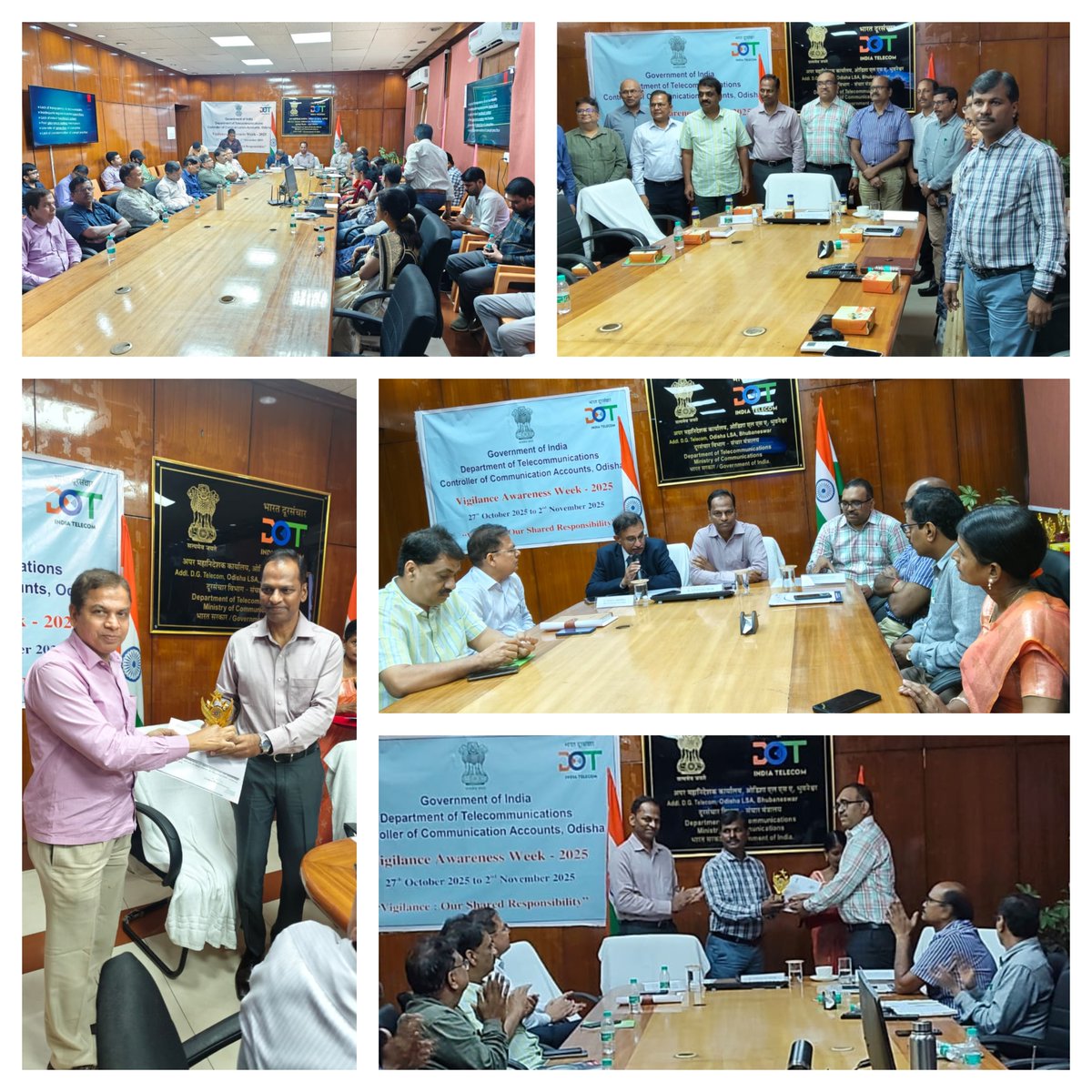 Closing Ceremony of Vigilance Awareness Week 2025 was held with a keynote address on Preventive Vigilance by Shri Sanjay Kumar Kaushal, IG, Vigilance, Govt. of Odisha. Winners of competitions were felicitated.
