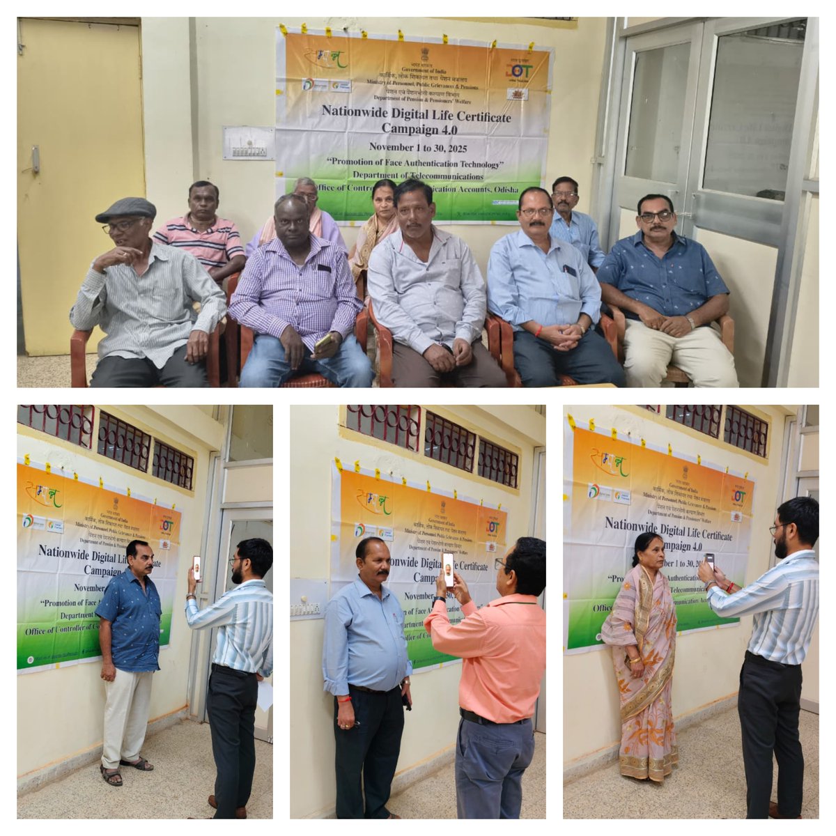 A Digital Life Certificate Camp under Nationwide DLC Campaign 4.0 was held at the TDM Office, BSNL, Koraput.