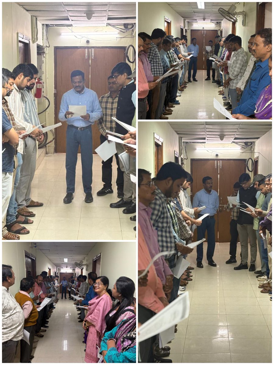 Constitution Day (Samvidhan Divas) was observed to mark the adoption of the Constitution of India. Employees enthusiastically read the Preamble to the Constitution on the occasion.