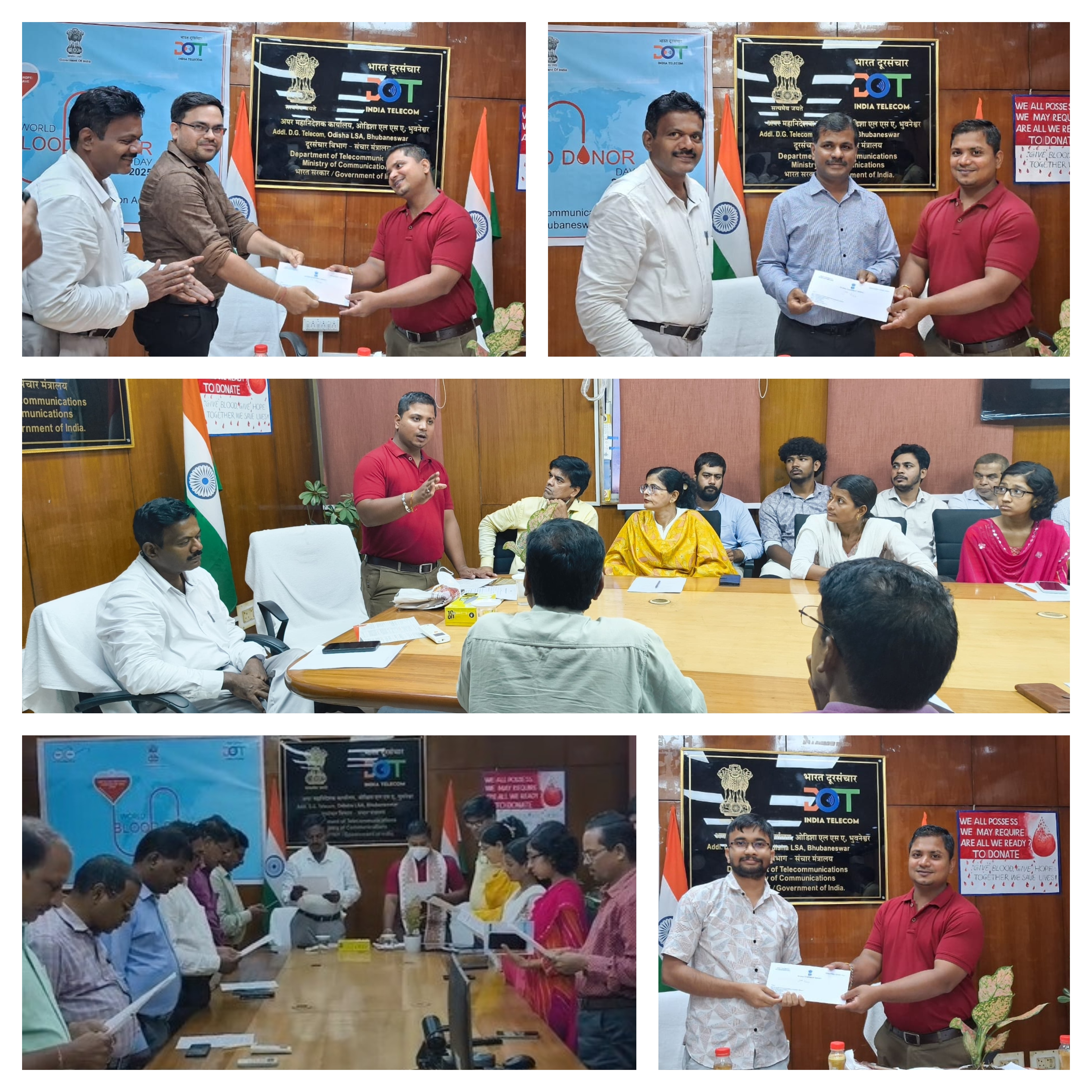 World Blood Donor Day 2025: Staff took a blood donation pledge, attended a lecture by Shri Gulshan Kumar Das, Counselor cum Master Trainer, Red Cross Society of India, Bhubaneswar and prizes were distributed to the winners of