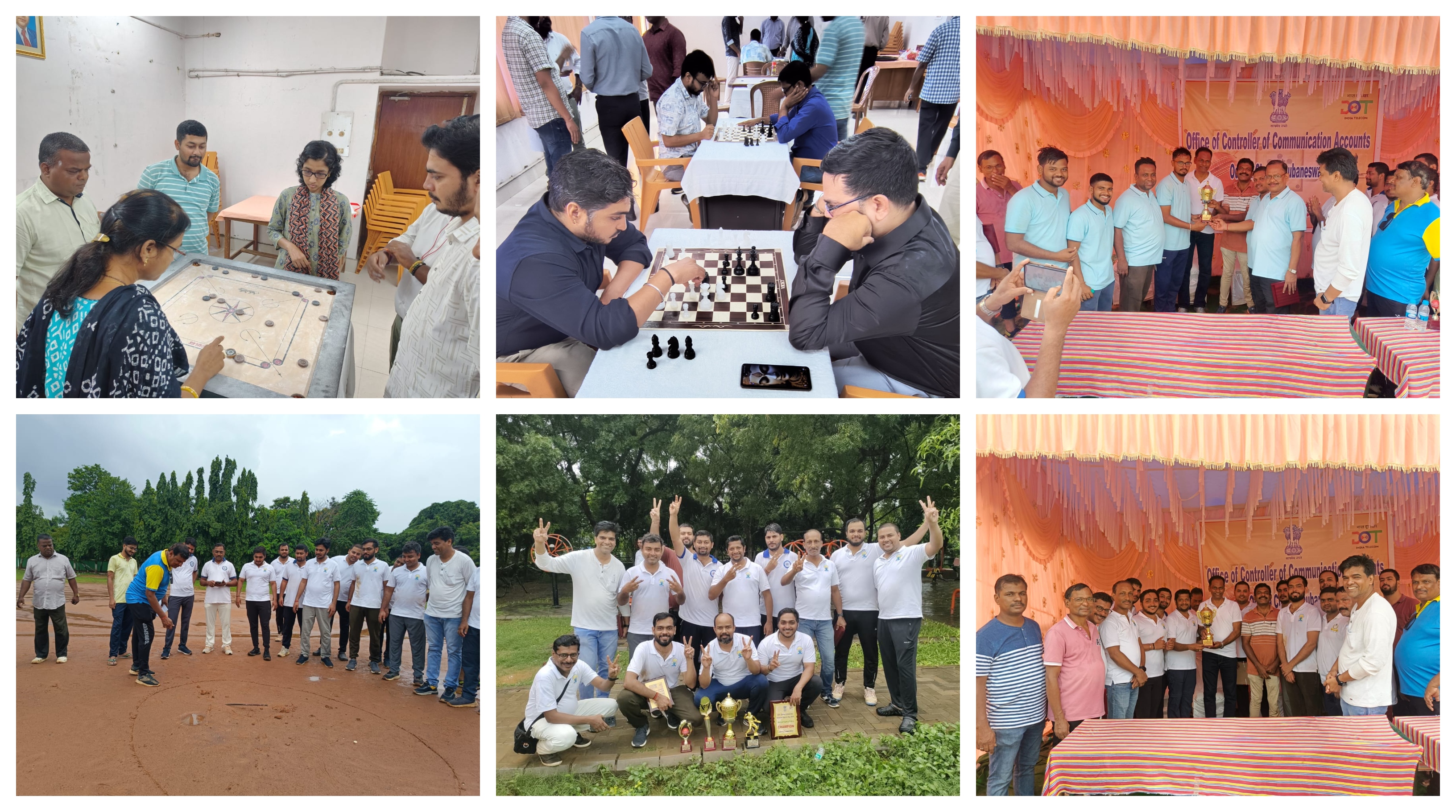 National Sports Day was celebrated with enthusiasm through Carrom, Chess, traditional games like Lattu and Langda salaka, and a Cricket match against O/o DAP, Cuttack, promoting fitness and sports culture.