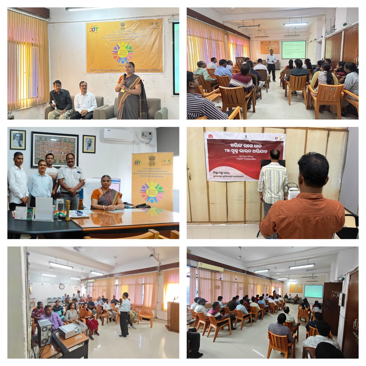 CCA Odisha joins The 100-Day TB Mukt Bharat Abhiyaan through SMS outreach to Pensioners and an awareness & screening camp by National Tuberculosis Elimination Programme, Capital Hospital, BBSR Urban.