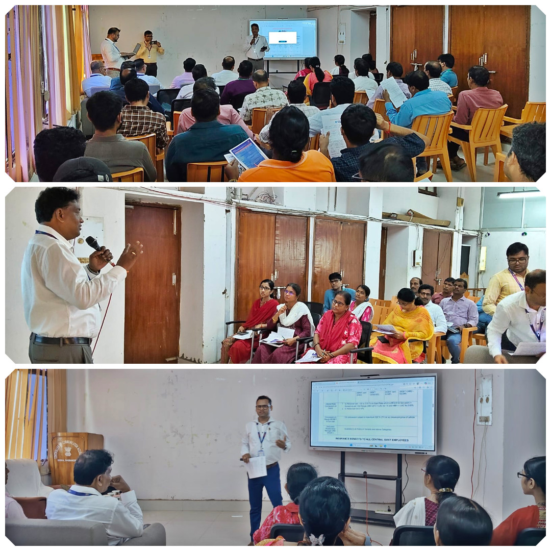 SBI conducted a session at CCA Odisha on 09.06.2026, highlighting the benefits and privileges of the Central Government Salary Package (CGSP) Salary Account for Central Government employees.
