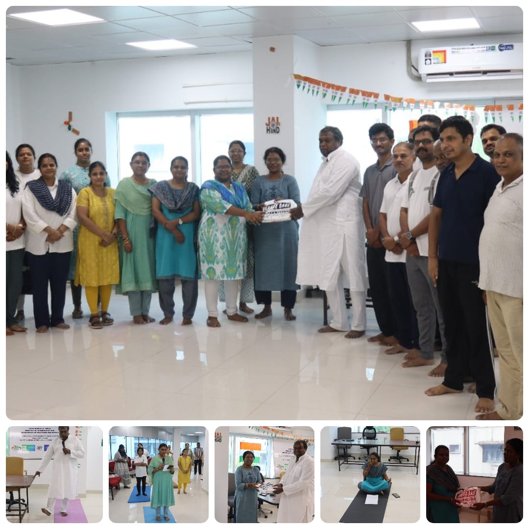 Officers and staff members enthusiastically participated in the yoga session - On the 12th International Day of Yoga 2026, O/o Pr.CCA, Tamil Nadu Circle
