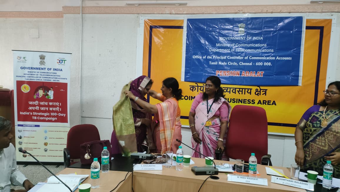 Pension Adalat held at Coimbatore on 07.05.2026