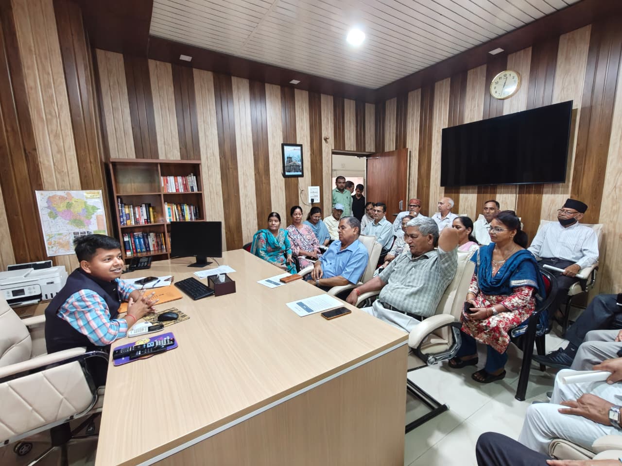 Interaction with Pensioners on Senior Citizens Day