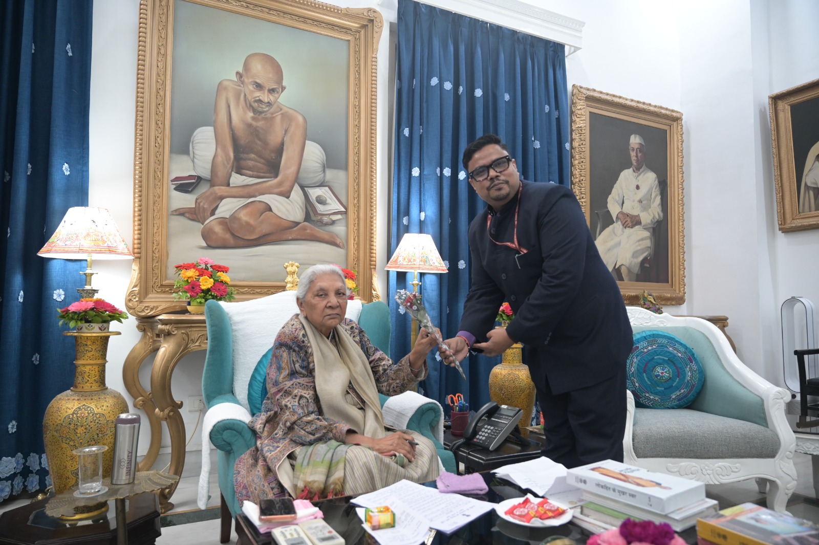 Meet with Smt. Anandi Ben Patel, Rajyapal UP